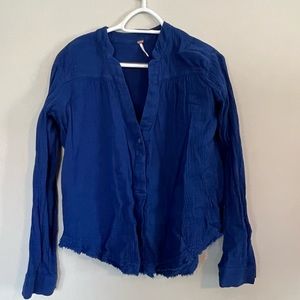 Electric blue free people top